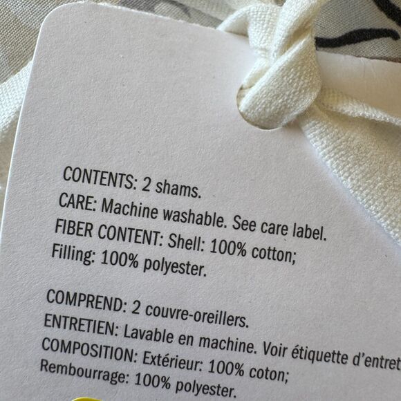 Pottery Barn Celeste Damask Cotton Percale Sham King Set of 2 Neutral Floral NEW - Picture 6 of 7